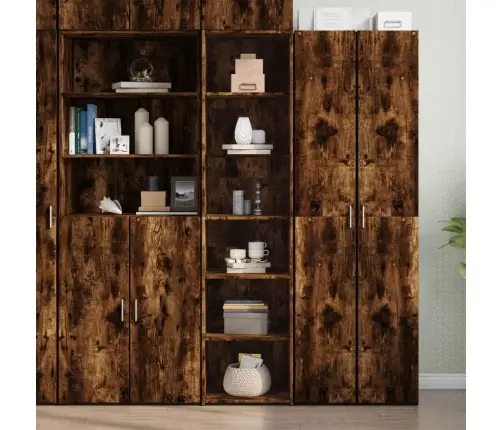 Komoda, Dūminio Ąžuolo Spalvos, 45X41X185cm Apdirbta Mediena