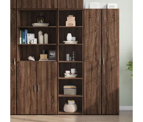 Kõrge Kapp, Pruun Tamm, 45X41X185 Cm Tehispuit