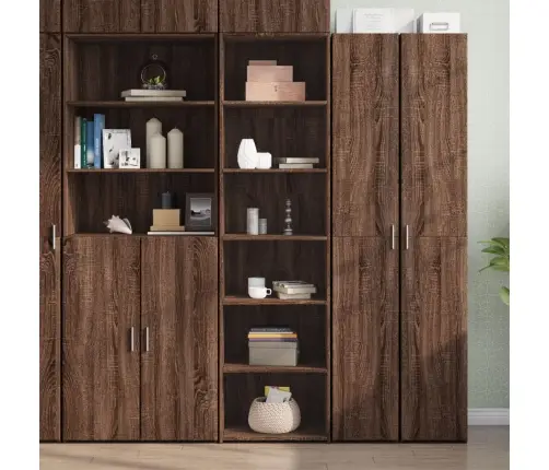 Komoda, Rudos Ąžuolo Spalvos, 50X41X185cm Apdirbta Mediena