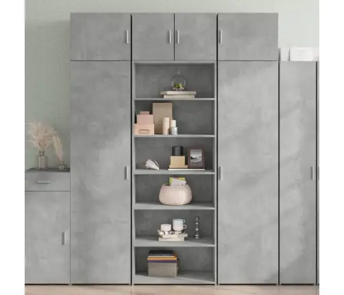 Kõrge Kapp, Betoonhall, 70X41X185 cm Tehispuit