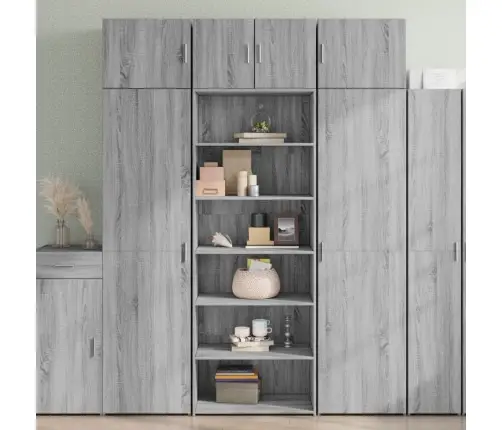 Kõrge Kapp, Hall Sonoma Tamm, 70X41X185 cm Tehispuit