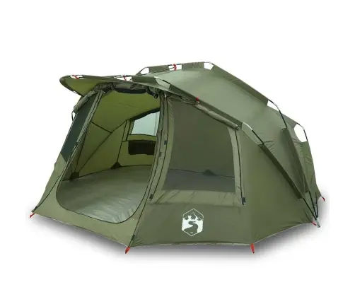 Makšķernieku Telts 5 Personām, Olīvu Zaļa, Ūdensnecaurlaidīga Vidaxl