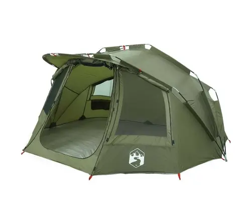 Makšķernieku Telts 5 Personām, Olīvu Zaļa, Ūdensnecaurlaidīga Vidaxl