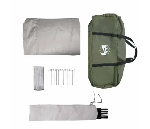 Makšķernieku Telts 5 Personām, Olīvu Zaļa, Ūdensnecaurlaidīga Vidaxl