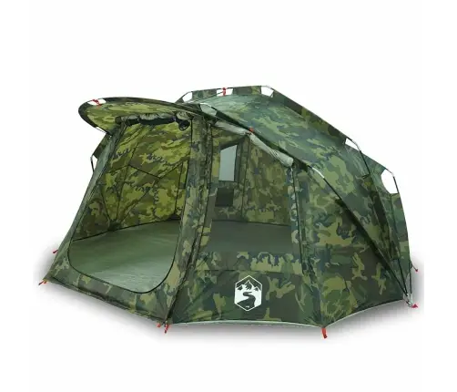 Kempinga Telts 5 Personām, Kamuflāža, Ūdensnecaurlaidīga Vidaxl