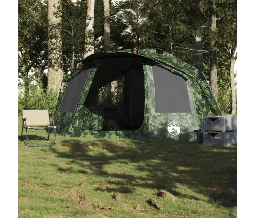 Kempinga Telts 5 Personām, Kamuflāža, Ūdensnecaurlaidīga Vidaxl