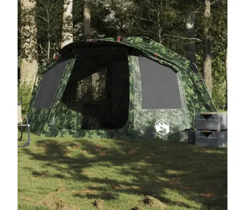 Kempinga Telts 5 Personām, Kamuflāža, Ūdensnecaurlaidīga Vidaxl