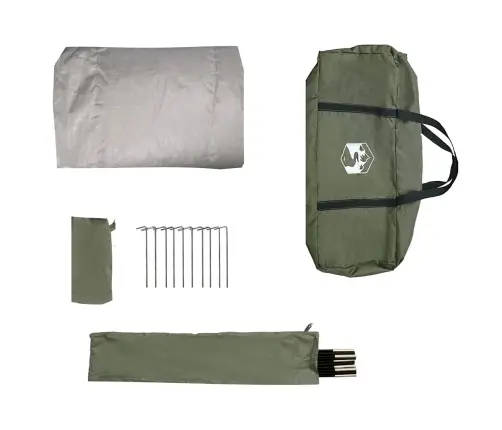 Makšķernieku Telts 4 Personām, Zaļa, Ūdensnecaurlaidīga Vidaxl