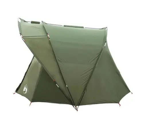 Makšķernieku Telts 4 Personām, Zaļa, Ūdensnecaurlaidīga Vidaxl