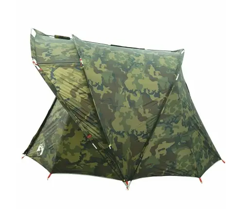 Makšķernieku Telts 5 Personām, Kamuflāža, Ūdensnecaurlaidīga Vidaxl