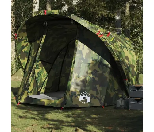 Makšķernieku Telts 5 Personām, Kamuflāža, Ūdensnecaurlaidīga Vidaxl
