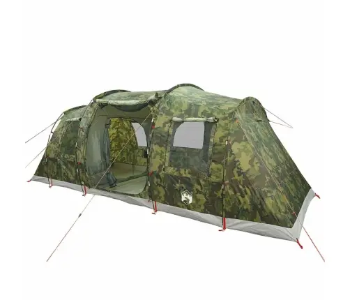 Kempinga Telts Tuneļa 4 Personām Kamuflāža Ūdensnecaurlaidīga Vidaxl