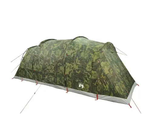 Kempinga Telts Tuneļa 4 Personām Kamuflāža Ūdensnecaurlaidīga Vidaxl