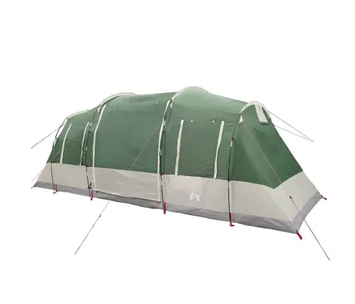 Ģimenes Telts, Tuneļa, 6 Personām, Zaļa, Ūdensnecaurlaidīga Vidaxl