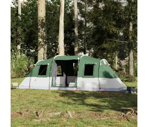 Ģimenes Telts, Tuneļa, 6 Personām, Zaļa, Ūdensnecaurlaidīga Vidaxl