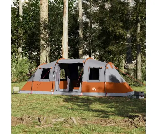 Ģimenes Telts, Tuneļa, 6 Personām, Pelēka, Ūdensnecaurlaidīga Vidaxl