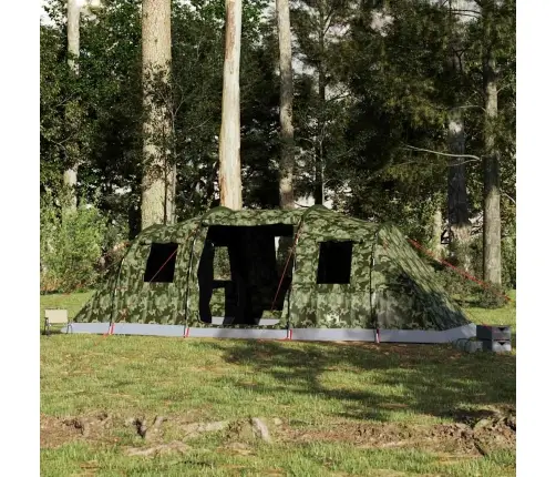 Šeimos Palapinė, Kamufliažinė, 6 Vietų, Tunelinė
