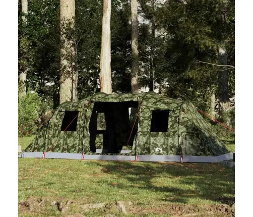 Šeimos Palapinė, Kamufliažinė, 6 Vietų, Tunelinė