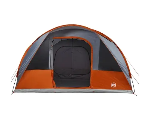 Kempinga Telts, 5 Personām, Pelēka, Oranža, Ūdensnecaurlaidīga Vidaxl