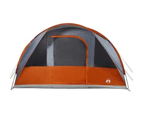 Kempinga Telts, 5 Personām, Pelēka, Oranža, Ūdensnecaurlaidīga Vidaxl