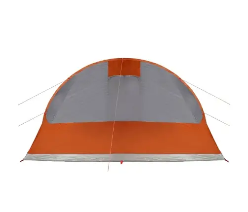 Kempinga Telts, 5 Personām, Pelēka, Oranža, Ūdensnecaurlaidīga Vidaxl