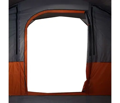Kempinga Telts, 5 Personām, Pelēka, Oranža, Ūdensnecaurlaidīga Vidaxl