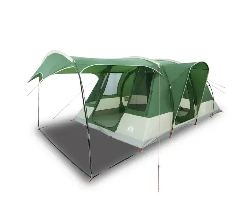Kempinga Telts, Tuneļa, 5 Personām, Zaļa, Ūdensnecaurlaidīga Vidaxl