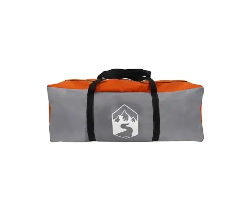 Ģimenes Telts Kupols 8 Personām, Pelēks Un Oranžs Ūdensizturīgs Vidaxl