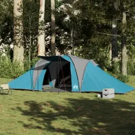 Ģimenes Telts 6 Personām, Zila, Ūdensnecaurlaidīga Vidaxl