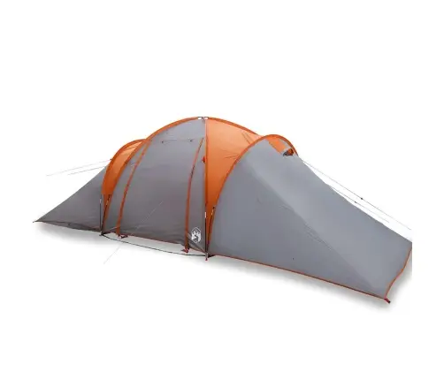 Ģimenes Telts, 6 Personām, Pelēka, Oranža, Ūdensizturīga Vidaxl