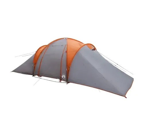 Ģimenes Telts, 6 Personām, Pelēka, Oranža, Ūdensizturīga Vidaxl
