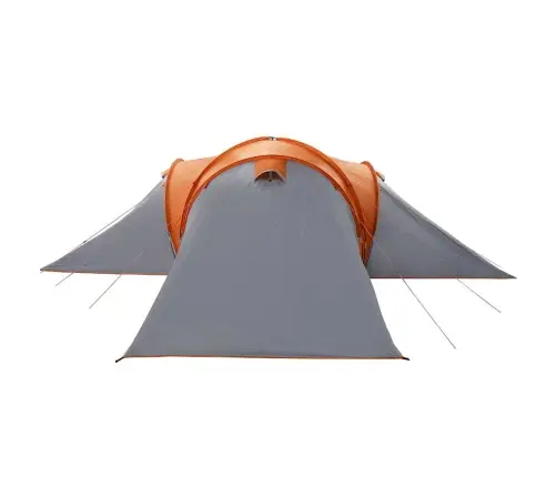 Ģimenes Telts, 6 Personām, Pelēka, Oranža, Ūdensizturīga Vidaxl