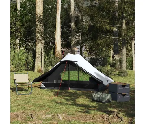 Stovyklavimo Palapinė, Balta, Dvivietė, Tamsinantis Audinys