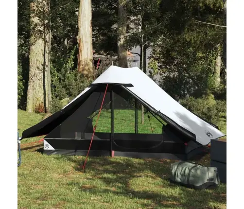 Stovyklavimo Palapinė, Balta, Dvivietė, Tamsinantis Audinys