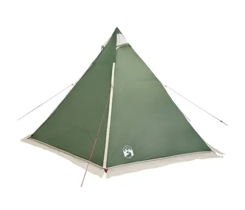 Ģimenes Telts, Tipi, 6 Personām, Zaļa, Ūdensnecaurlaidīga Vidaxl
