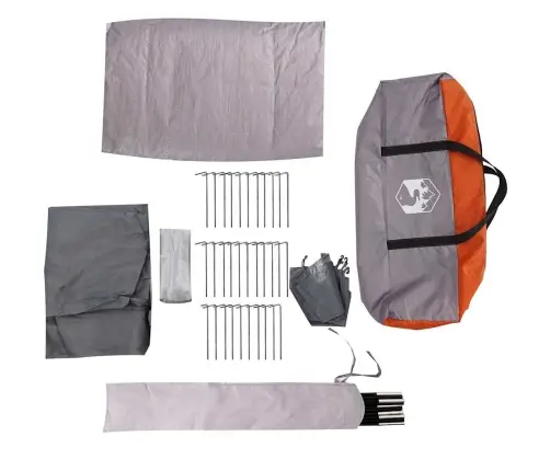 Ģimenes Telts, Tipi, 6 Personām, Pelēka, Ūdensnecaurlaidīga Vidaxl