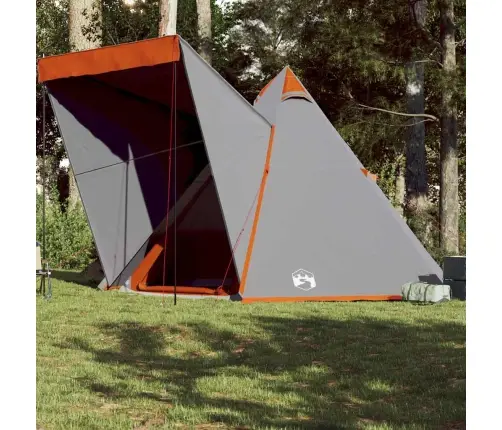 Ģimenes Telts, Tipi, 6 Personām, Pelēka, Ūdensnecaurlaidīga Vidaxl