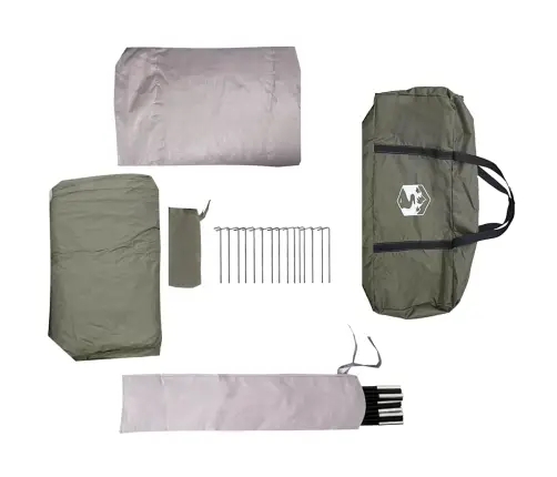 Ģimenes Telts, Tipi, 6 Personām, Olīvu Zaļa, Ūdensnecaurlaidīga Vidaxl