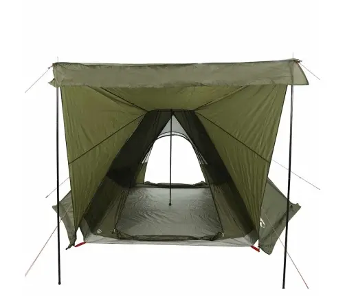 Ģimenes Telts, Tipi, 6 Personām, Olīvu Zaļa, Ūdensnecaurlaidīga Vidaxl