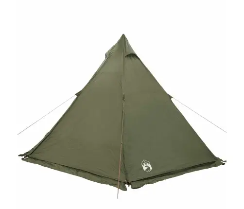 Ģimenes Telts, Tipi, 6 Personām, Olīvu Zaļa, Ūdensnecaurlaidīga Vidaxl