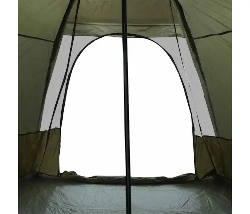 Ģimenes Telts, Tipi, 6 Personām, Olīvu Zaļa, Ūdensnecaurlaidīga Vidaxl