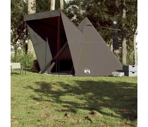 Ģimenes Telts, Tipi, 6 Personām, Brūna, Ūdensnecaurlaidīga Vidaxl