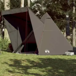 Ģimenes Telts, Tipi, 6 Personām, Brūna, Ūdensnecaurlaidīga Vidaxl
