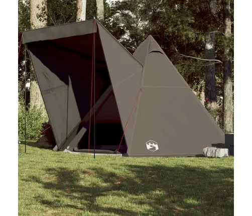 Ģimenes Telts, Tipi, 6 Personām, Brūna, Ūdensnecaurlaidīga Vidaxl