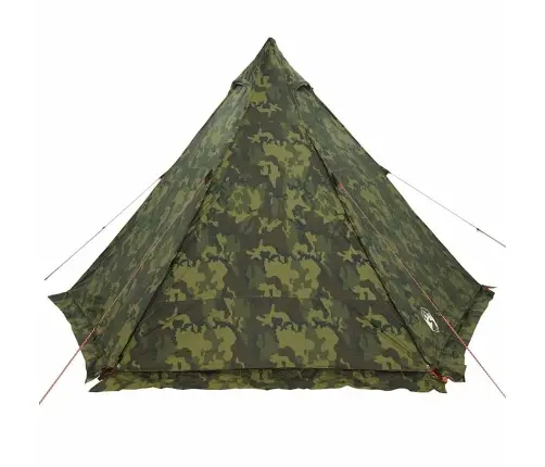 Ģimenes Telts, Tipi, 6 Personām, Kamuflāža, Ūdensnecaurlaidīga Vidaxl