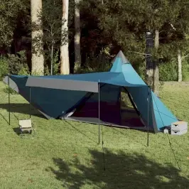 Ģimenes Telts, Tipi, 8 Personām, Zila, Ūdensnecaurlaidīga Vidaxl