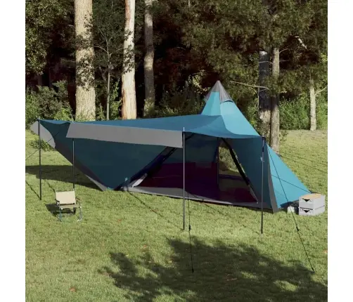 Ģimenes Telts, Tipi, 8 Personām, Zila, Ūdensnecaurlaidīga Vidaxl