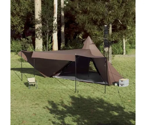 Ģimenes Telts, Tipi, 8 Personām, Brūna, Ūdensnecaurlaidīga Vidaxl