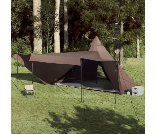 Ģimenes Telts, Tipi, 8 Personām, Brūna, Ūdensnecaurlaidīga Vidaxl