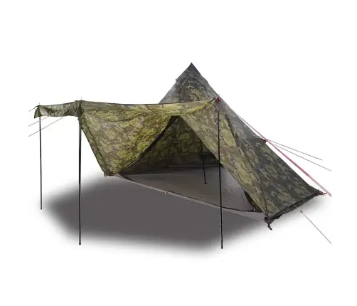 Ģimenes Telts, Tipi, 8 Personām, Kamuflāža, Ūdensnecaurlaidīga Vidaxl